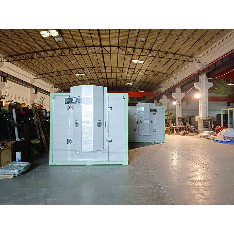 How can an integrated magnetron coating machine optimize the magnetic field distribution to improve the uniformity of target sputtering?